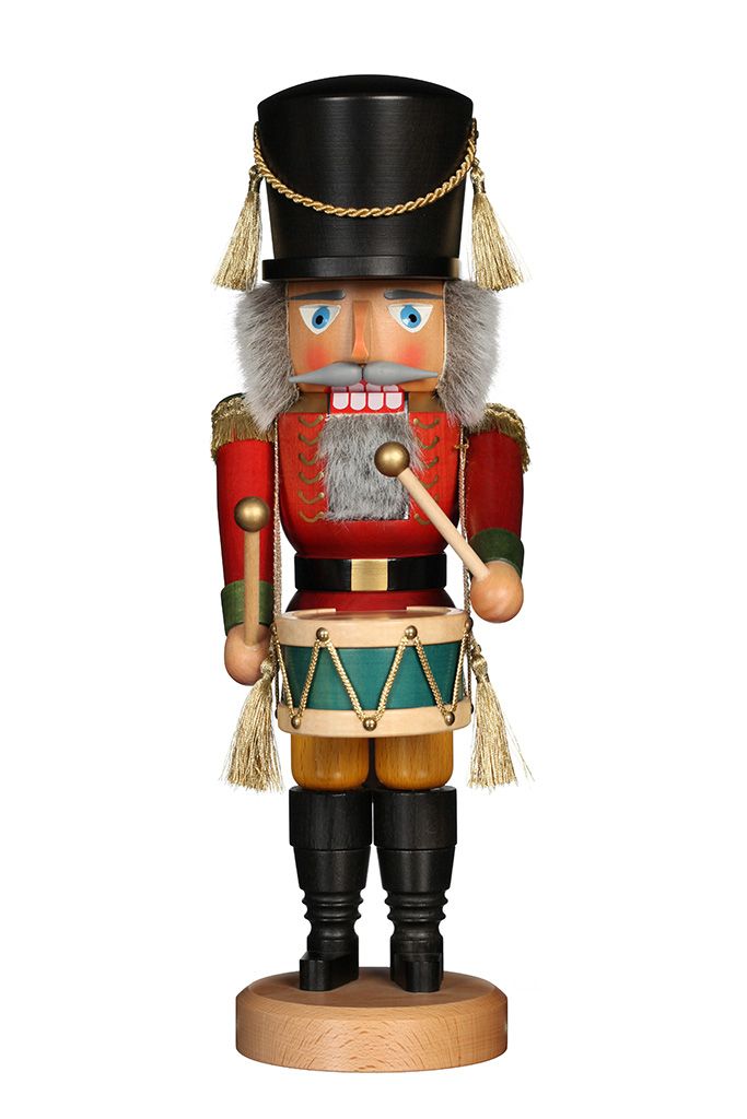 Coming Soon: Nutcracker Drummer red glazed