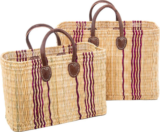 Korbtasche blau oder pink