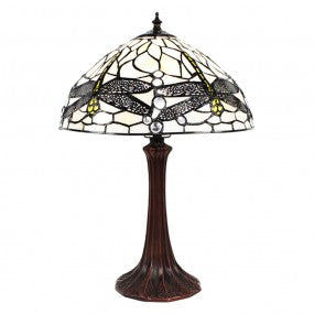 Tiffany Tischlampe Weiß