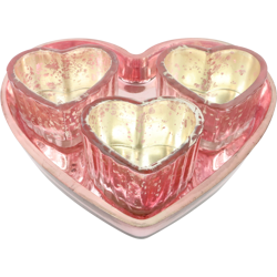 Glass ensemble hearts