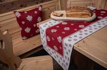 Tapis de couloir Edelweiss rouge