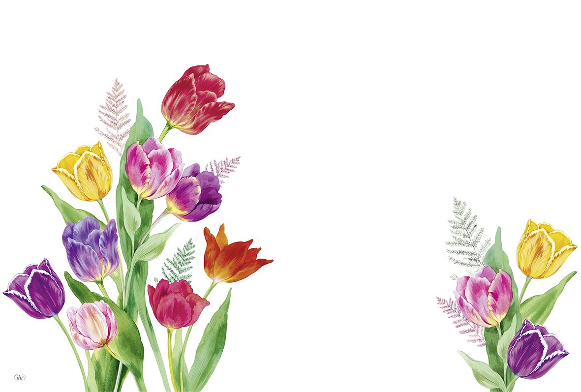 Bright Tulips Tischset