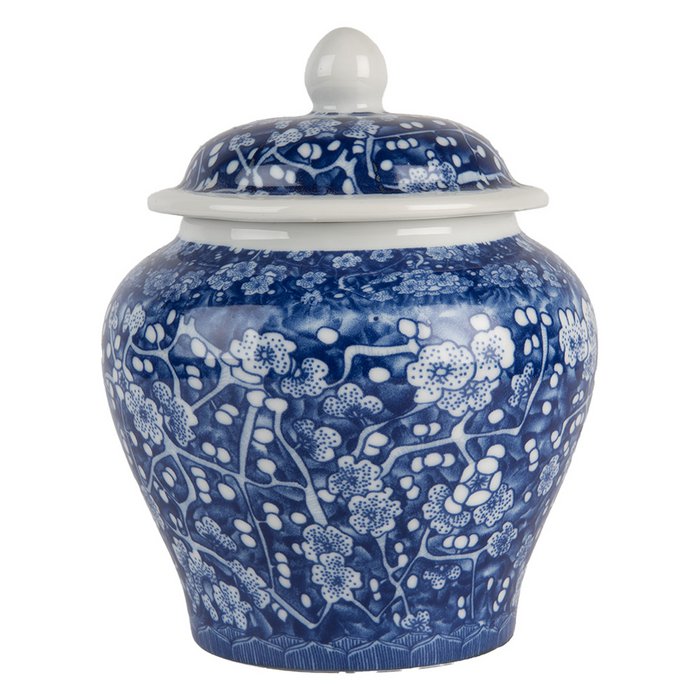 Dose blau mit Deckel