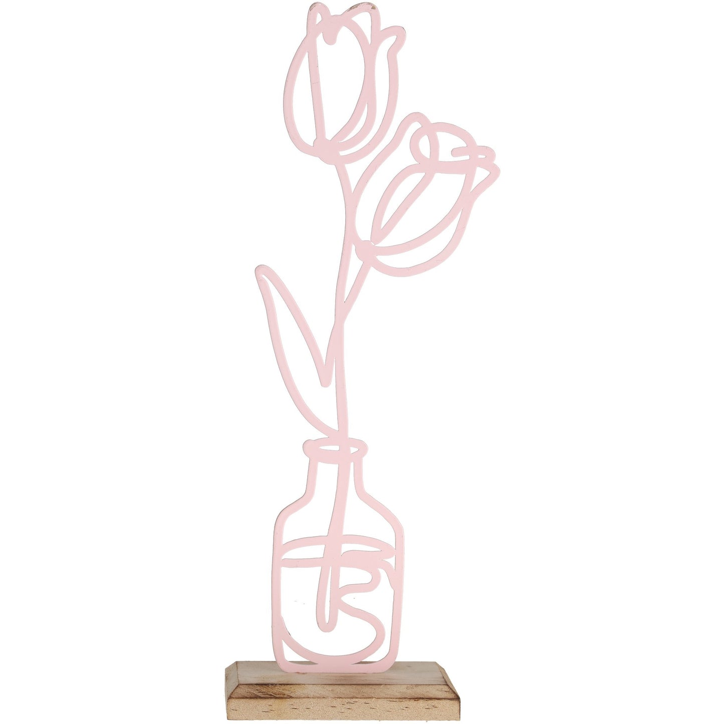 Metall Tulpe, rosa