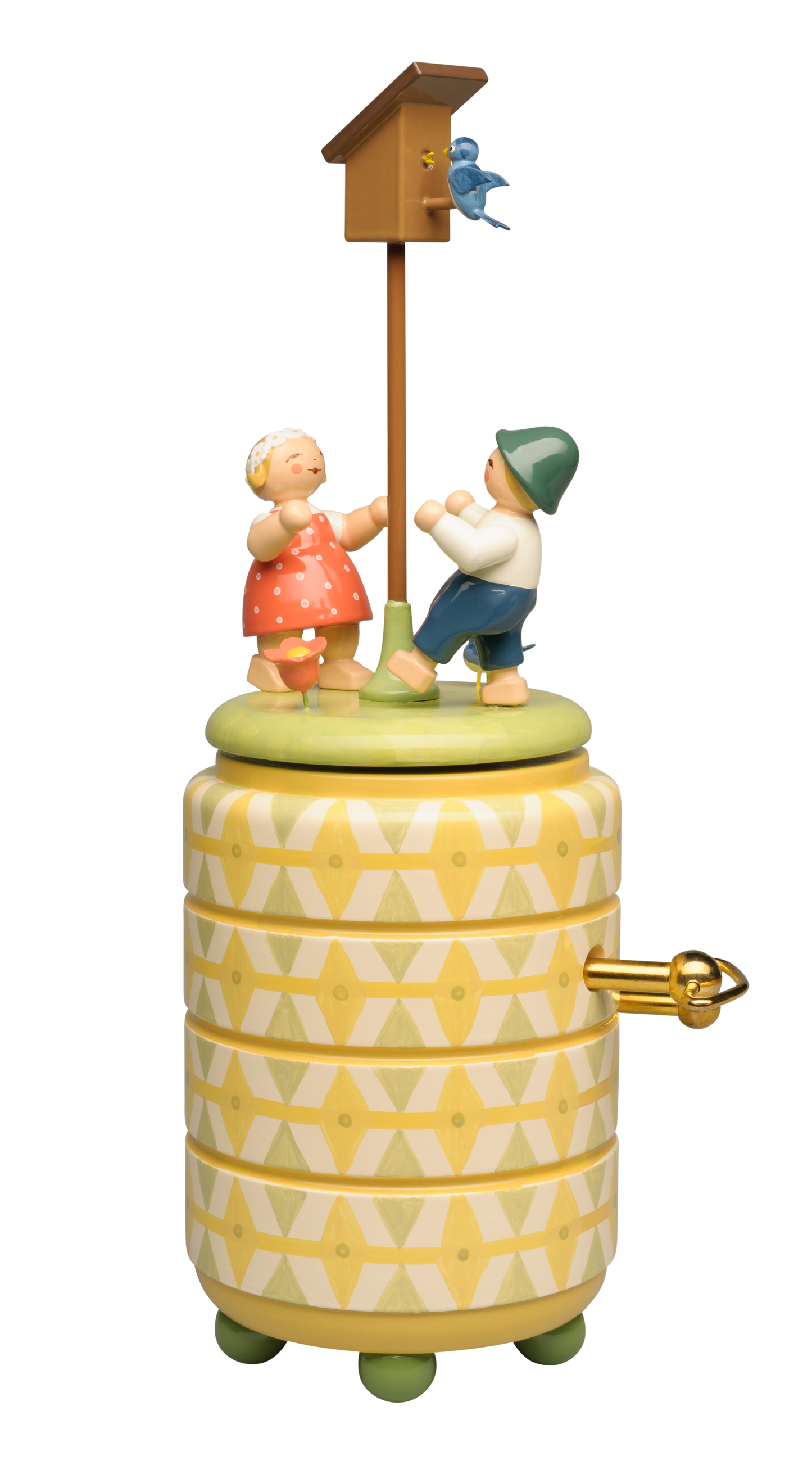Spieldose "Starkasten" mit zwei Kindern
