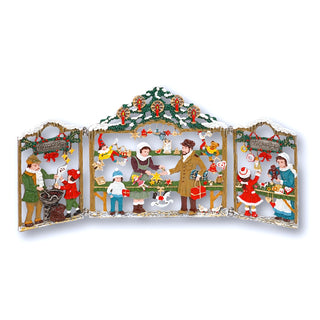 Folding Tin Picture Christmas Market