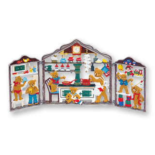 Maison d'ours en étain pliée