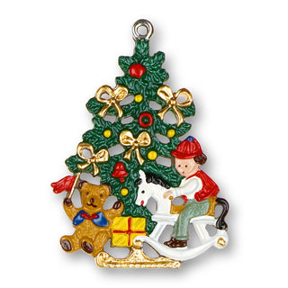 Christmas tree with rocking horse