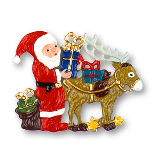 Santa Claus with reindeer
