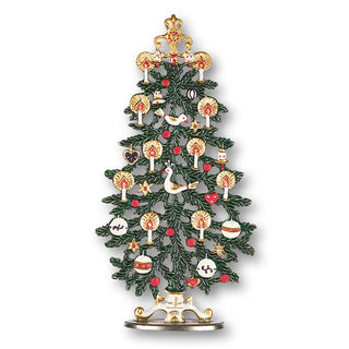 Fir tree with white candles