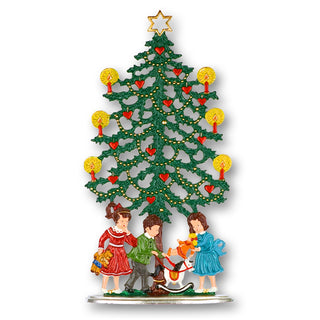 Arbre de Noël avec des enfants