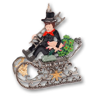Ramoneur miniature sur luge 3D
