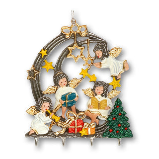3D miniature angel with moon