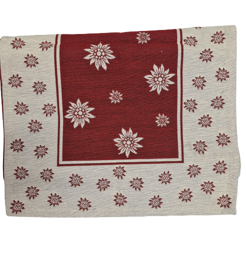 Tapis de couloir Edelweiss rouge