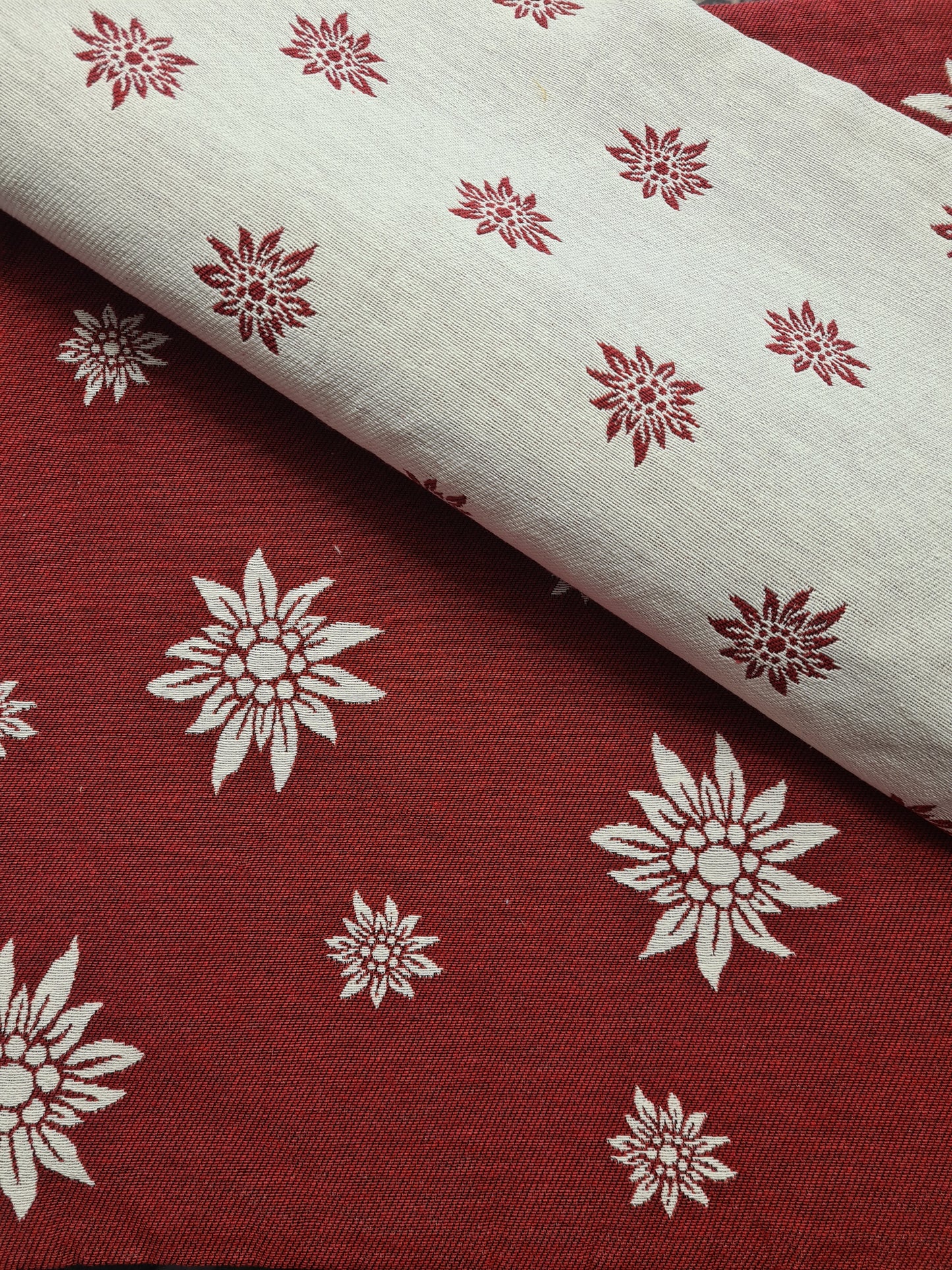 Tapis de couloir Edelweiss rouge