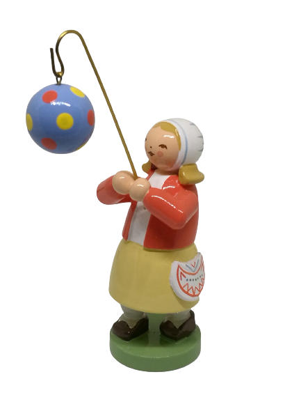 Fille avec une lanterne boule