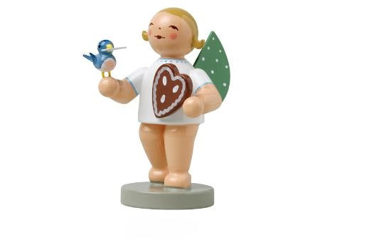 Ange avec pain d'épice et oiseau