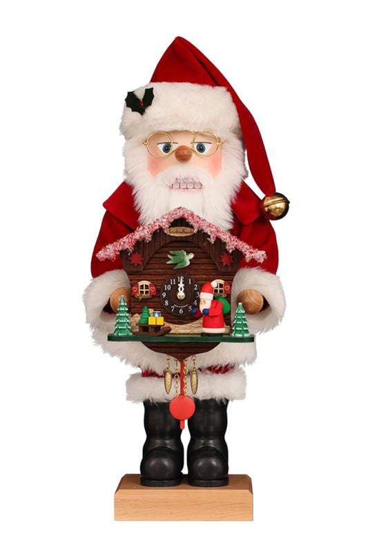 Pre-Order: Nussknacker Weihnachtsmann mit Kuckucksuhr