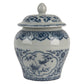 Blaue Dose mit Deckel