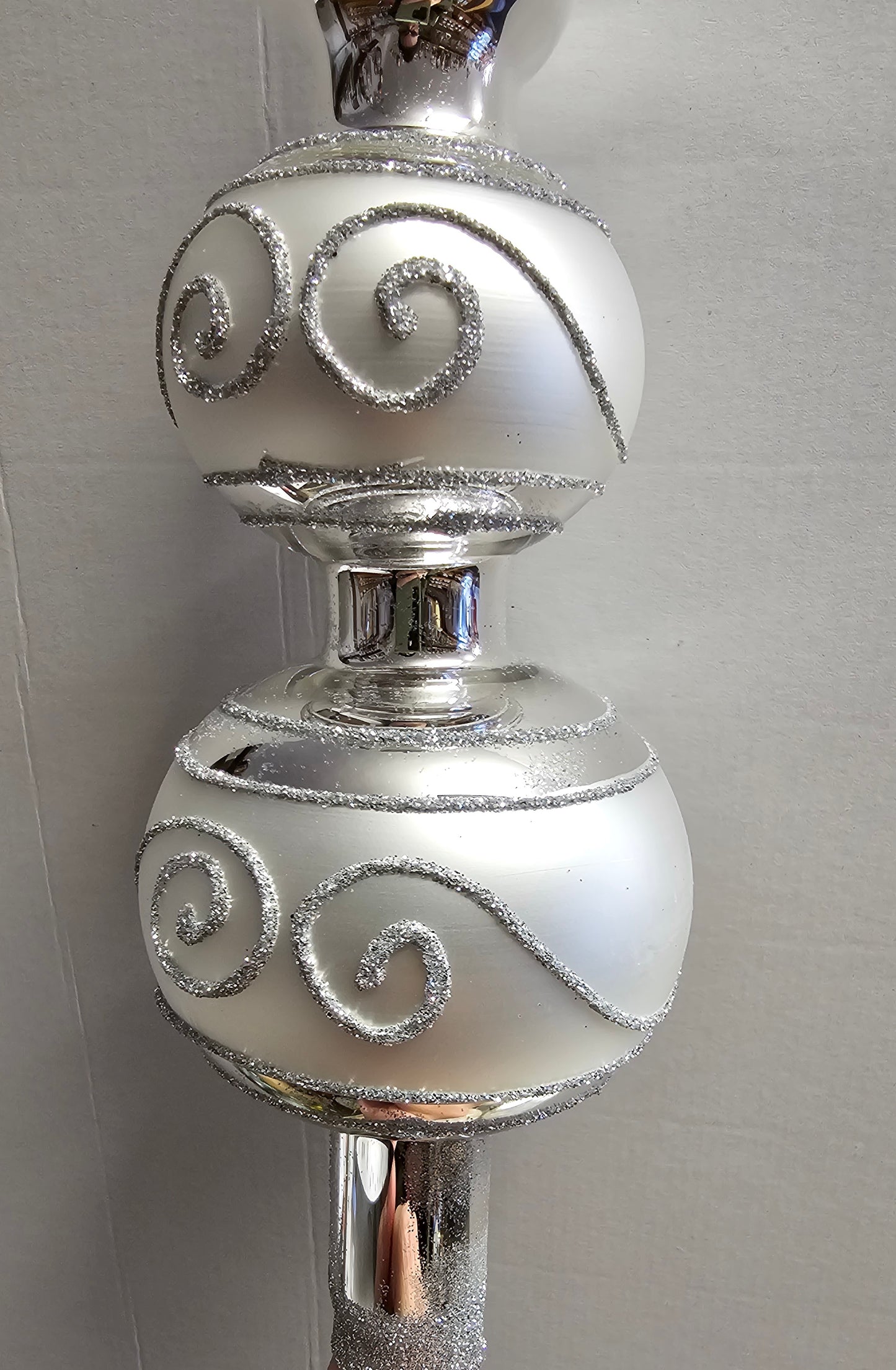 Christbaum Spitz silber