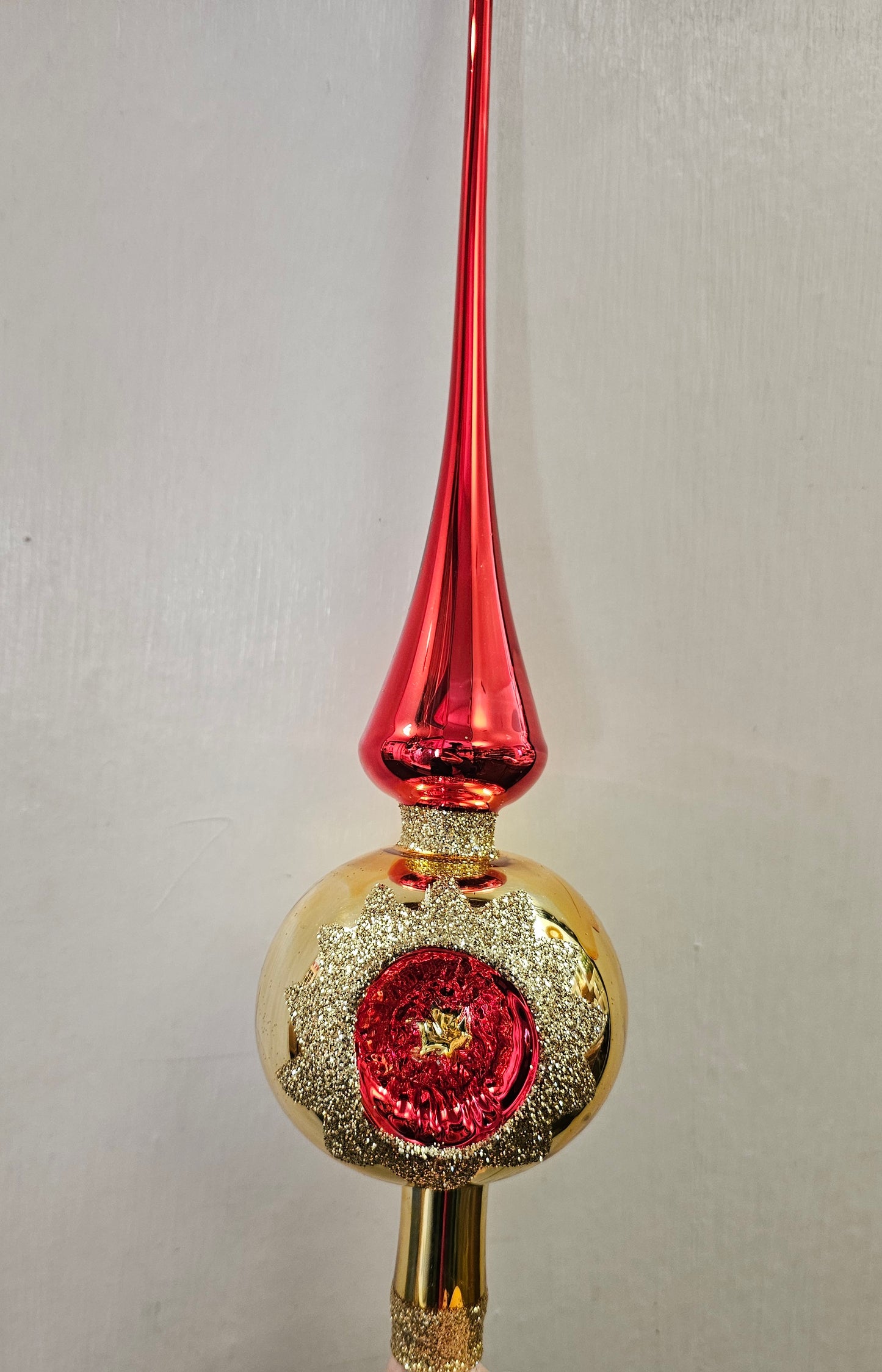 Christbaum Spitz gold/rot