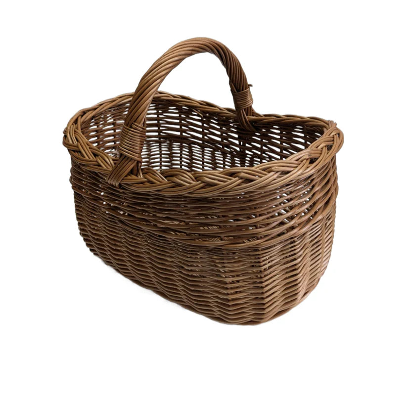 Einkaufskorb aus gesottener Weide