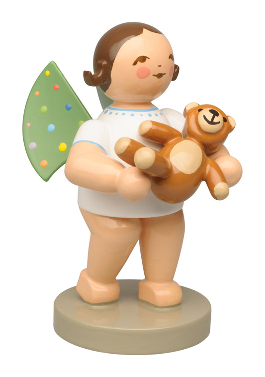 Pre-Order: Engel mit farbigen Flügelpunkten und Teddy