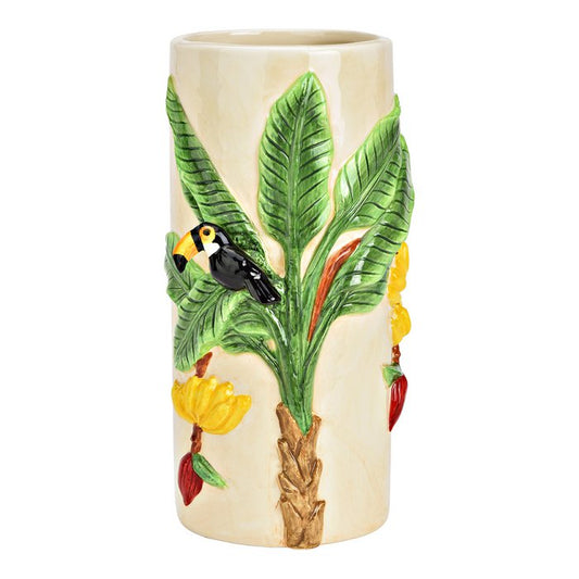 Papagei Palme Vase