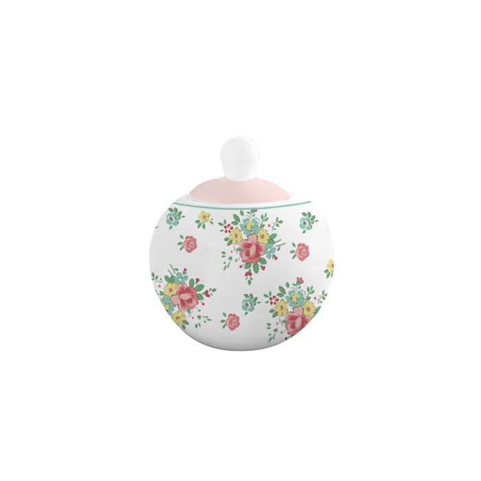 Porcelain jar of flowers