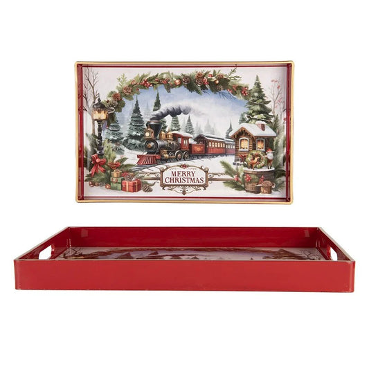 Tablett Weihnachtszug