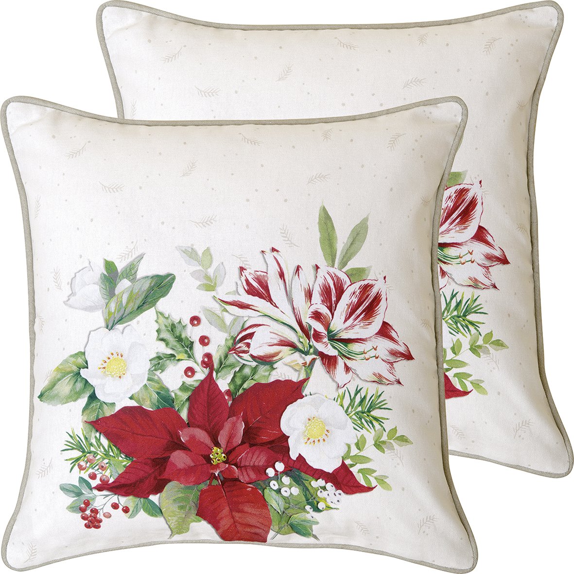 Christmas Florals Kissen