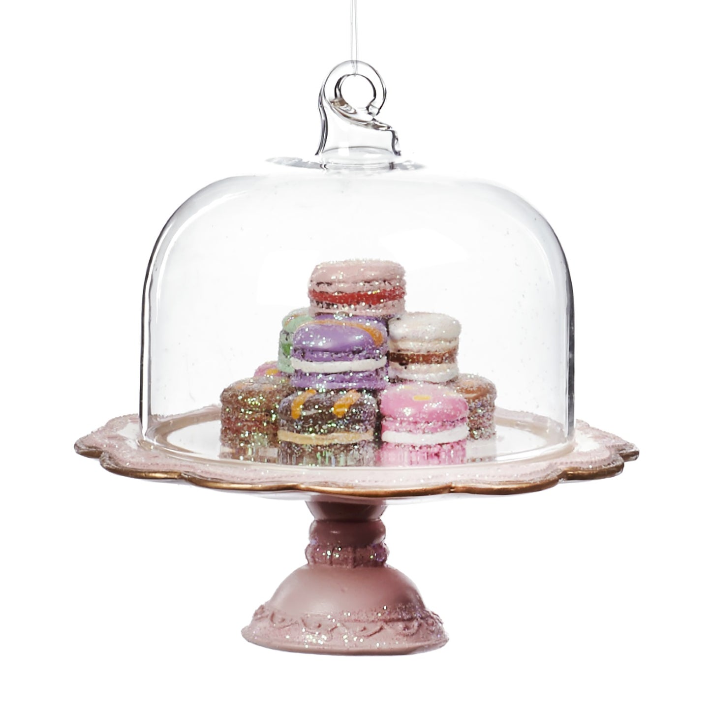 Macaron on cake stand