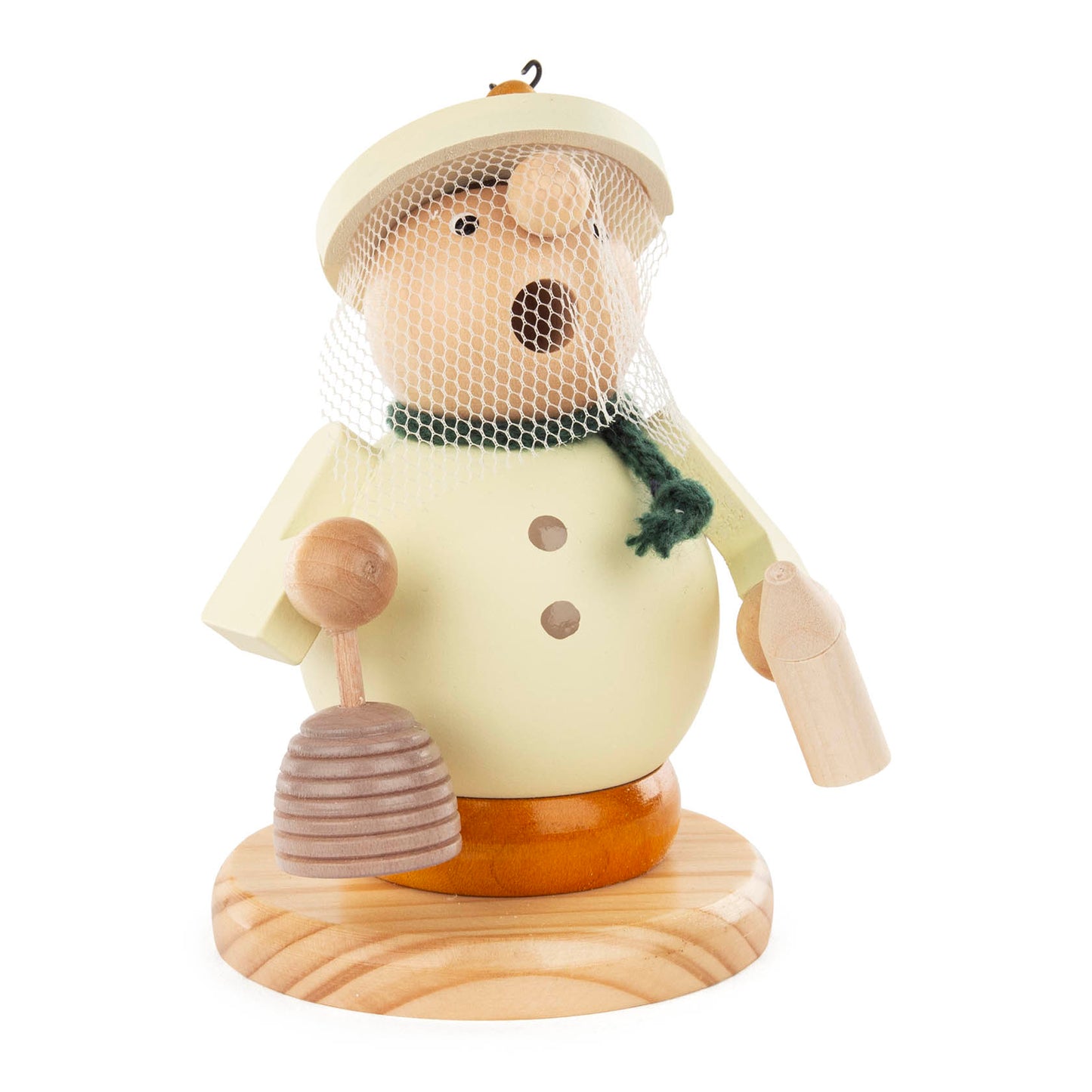 Räuchermann Imker mit Bienenkorb