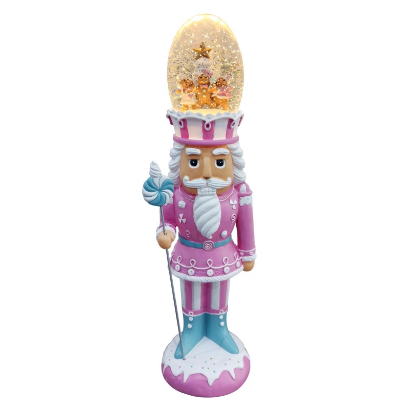 Schneekugel Rosa Nussknacker