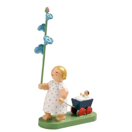 Girl with forget-me-nots