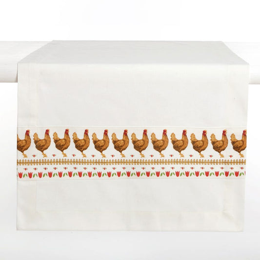 table runner chicken 