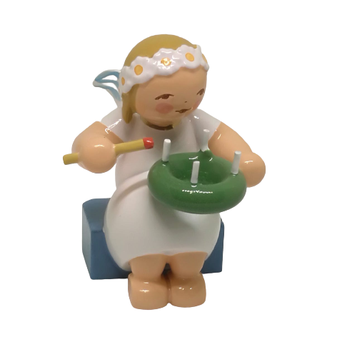 Margeritenengel mit Lichterkranz