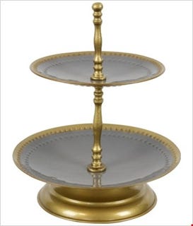 Tiered stand in grey