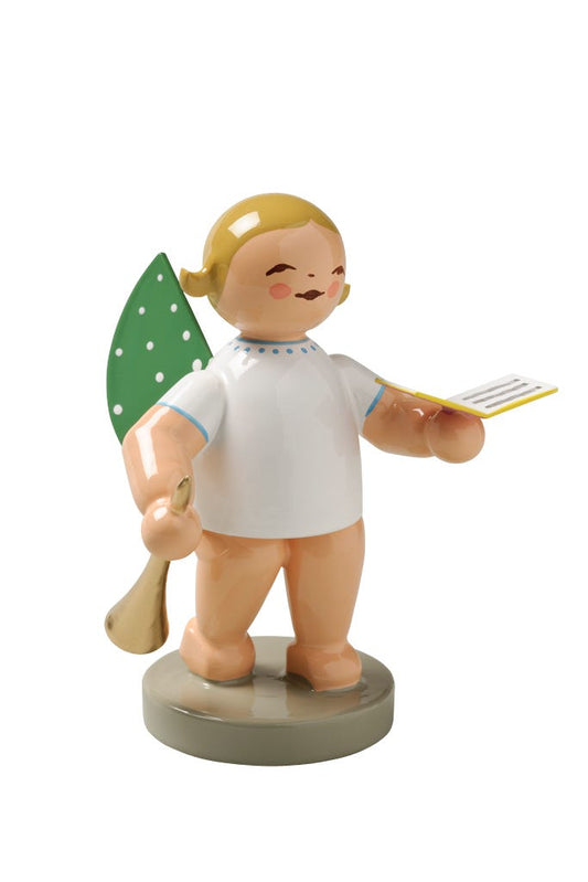 Angel with songbook and flute
