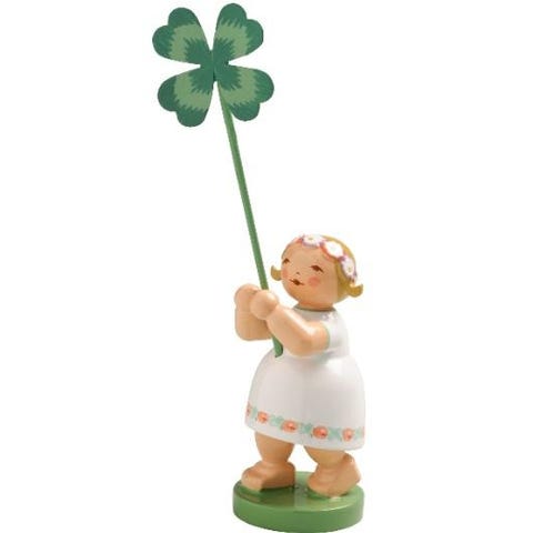 Girl with shamrock