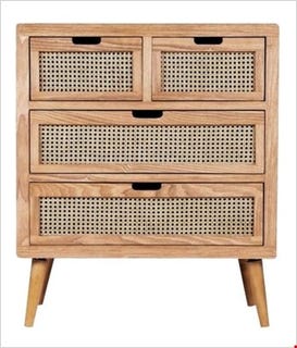 Viennese wicker chest of drawers